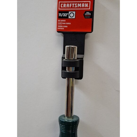 New CRAFTSMAN, 11/32 Inch "NUT DRIVER", Color Coded Green, CMHT65113, SAE - Picture 2 of 3